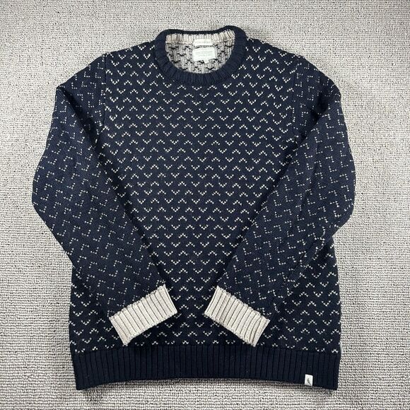 Peregrine Wool Sweater Men’s XXL Blue Birdseye Crewneck England Classic Preppy - Picture 5 of 12